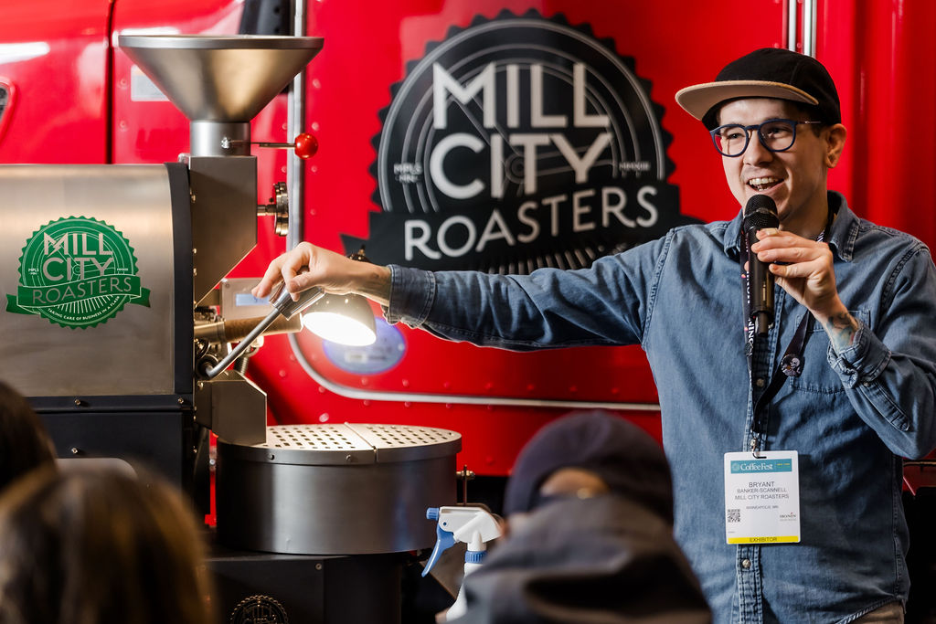 mill city roasters roasting education at coffee fest